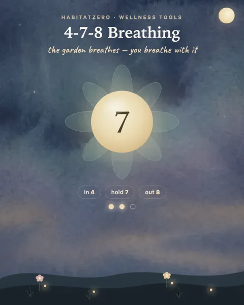 4-7-8 Breathing exercise preview