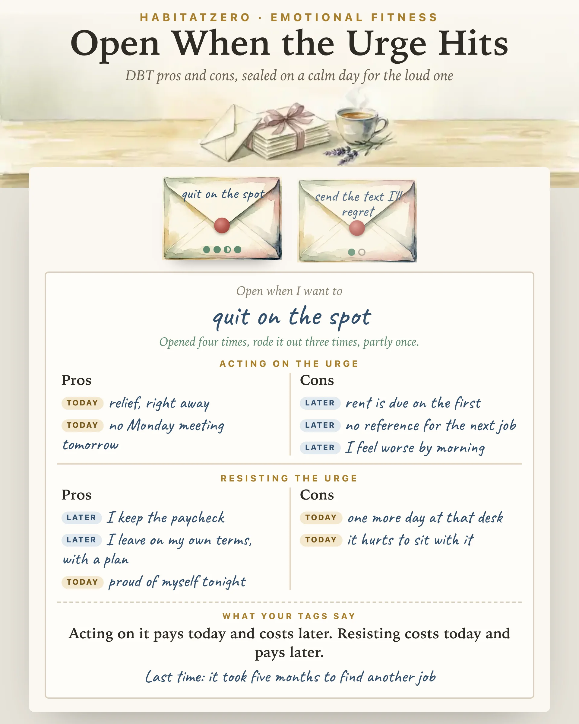 Open When the Urge Hits — Emotional Fitness interactive worksheet preview