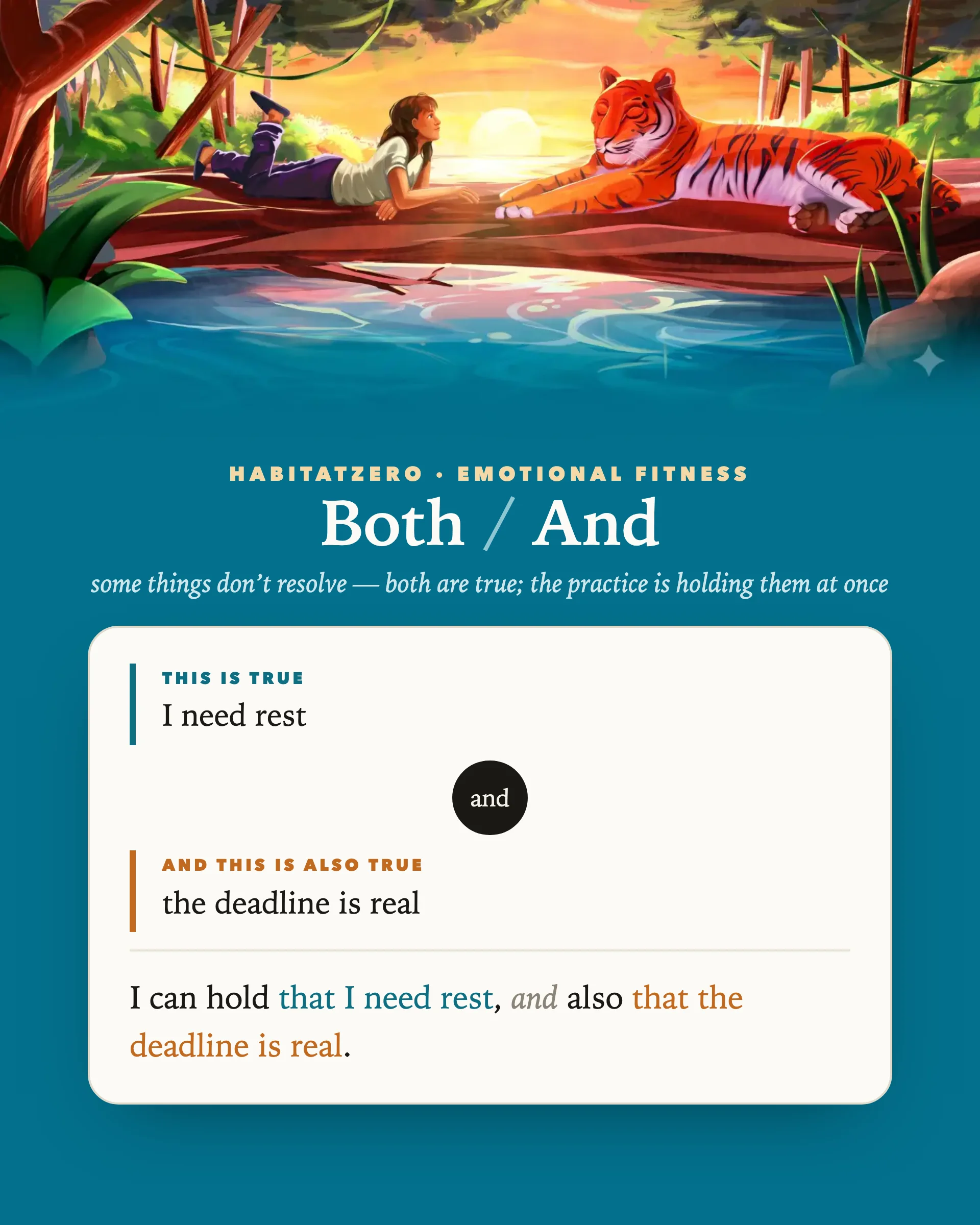 Both/And — Emotional Fitness interactive worksheet preview