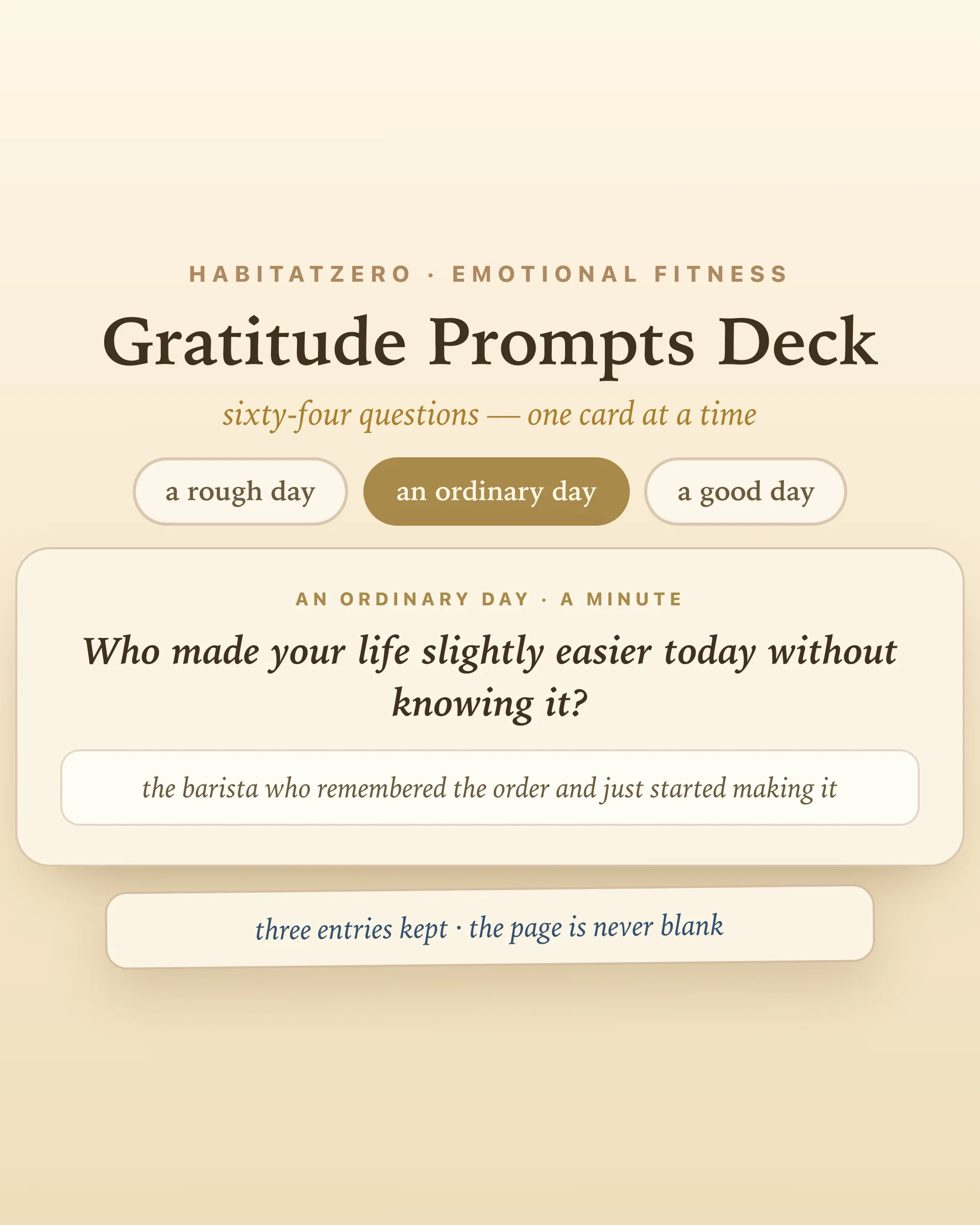 Gratitude Prompts Deck — Emotional Fitness interactive worksheet preview