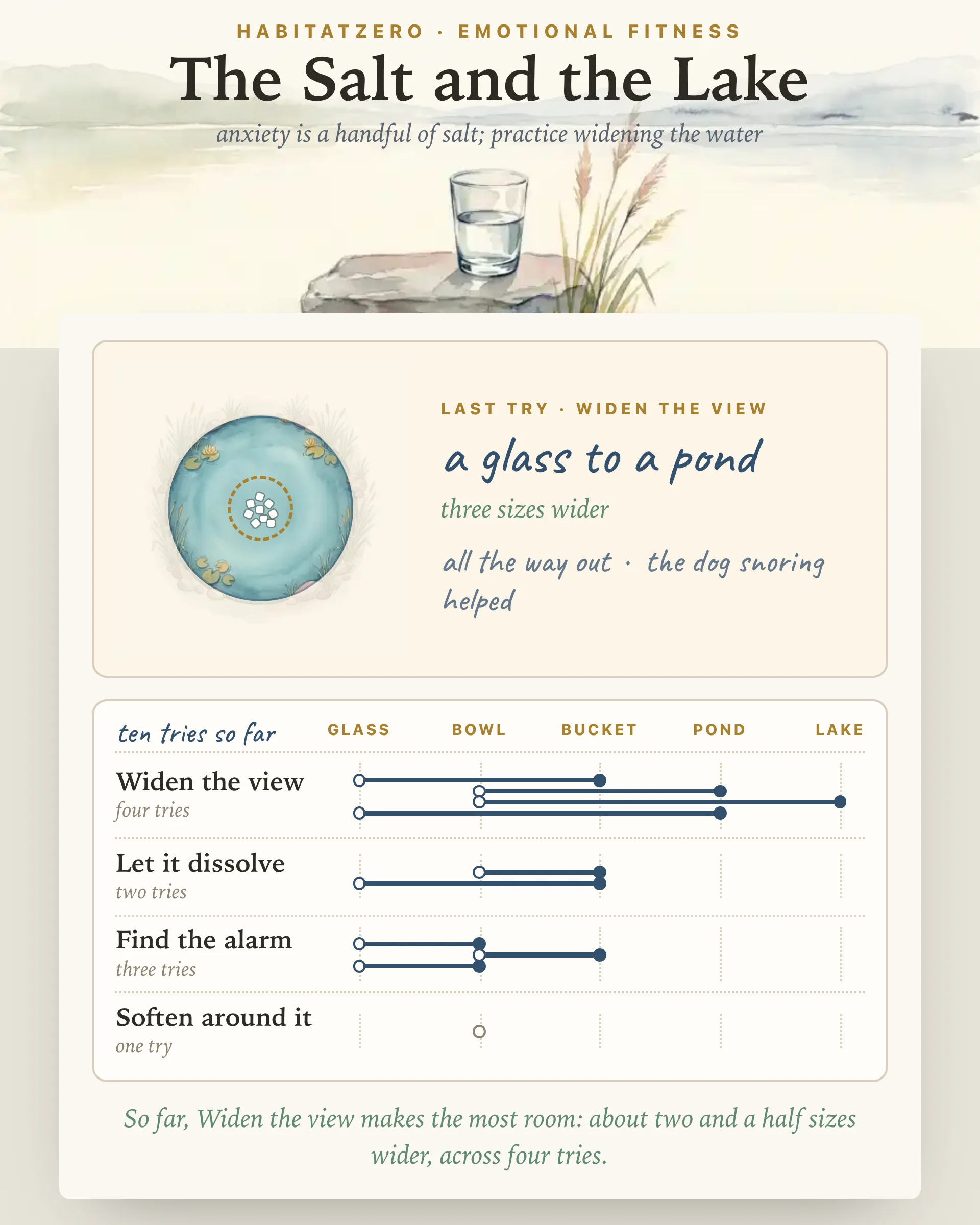 The Salt and the Lake — Emotional Fitness interactive worksheet preview