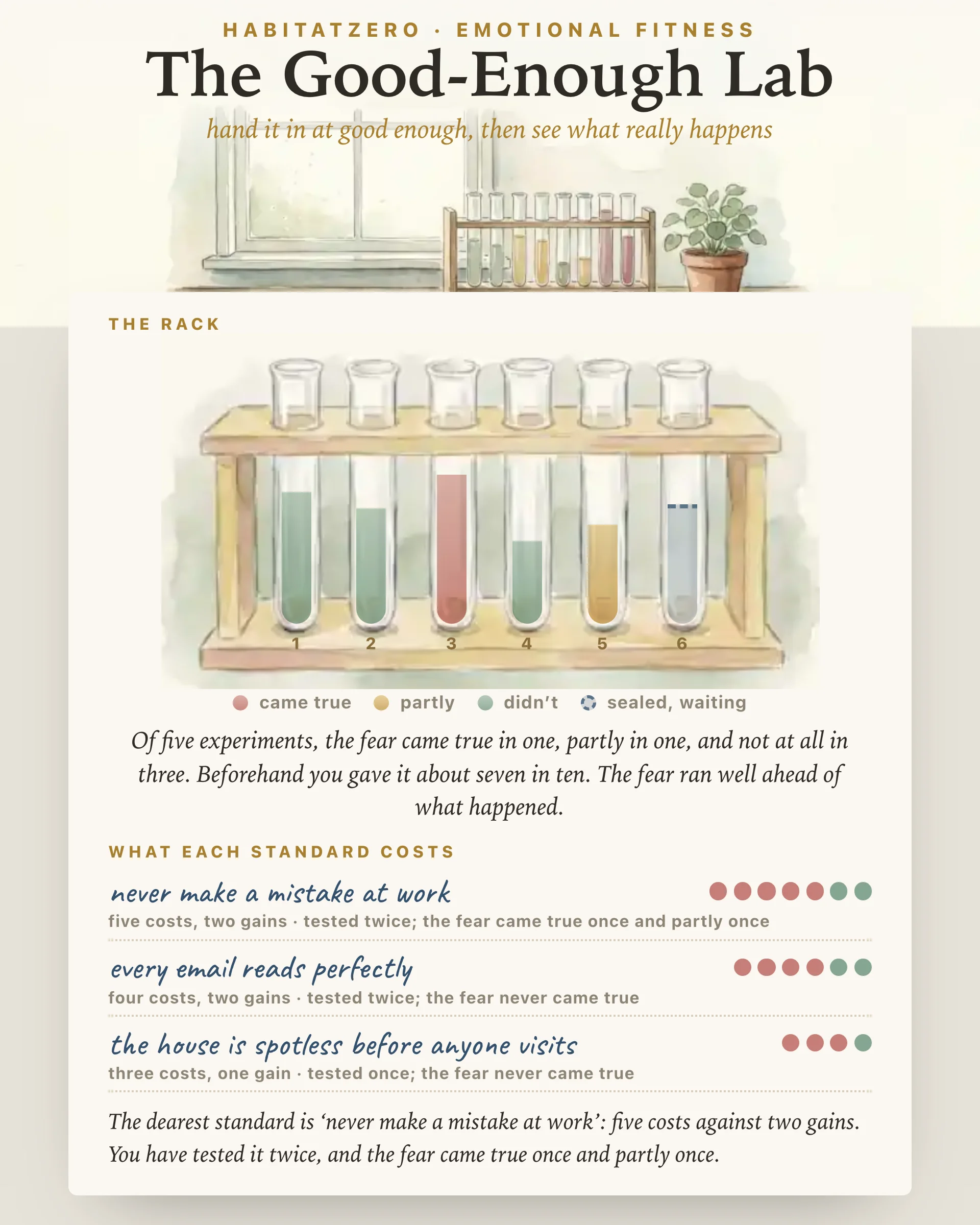 The Good-Enough Lab — Emotional Fitness interactive worksheet preview