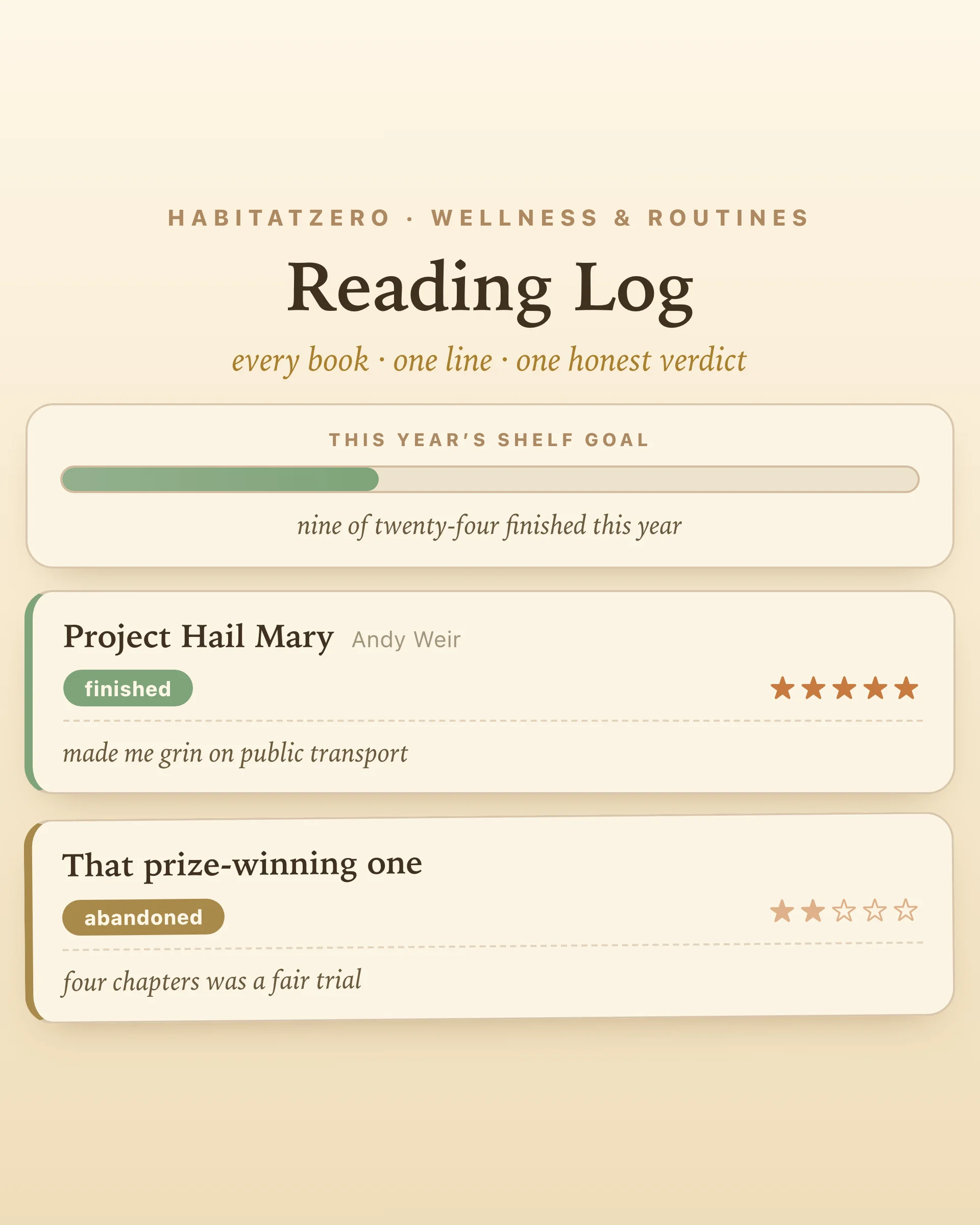 Reading Log — Study & Learning interactive worksheet preview
