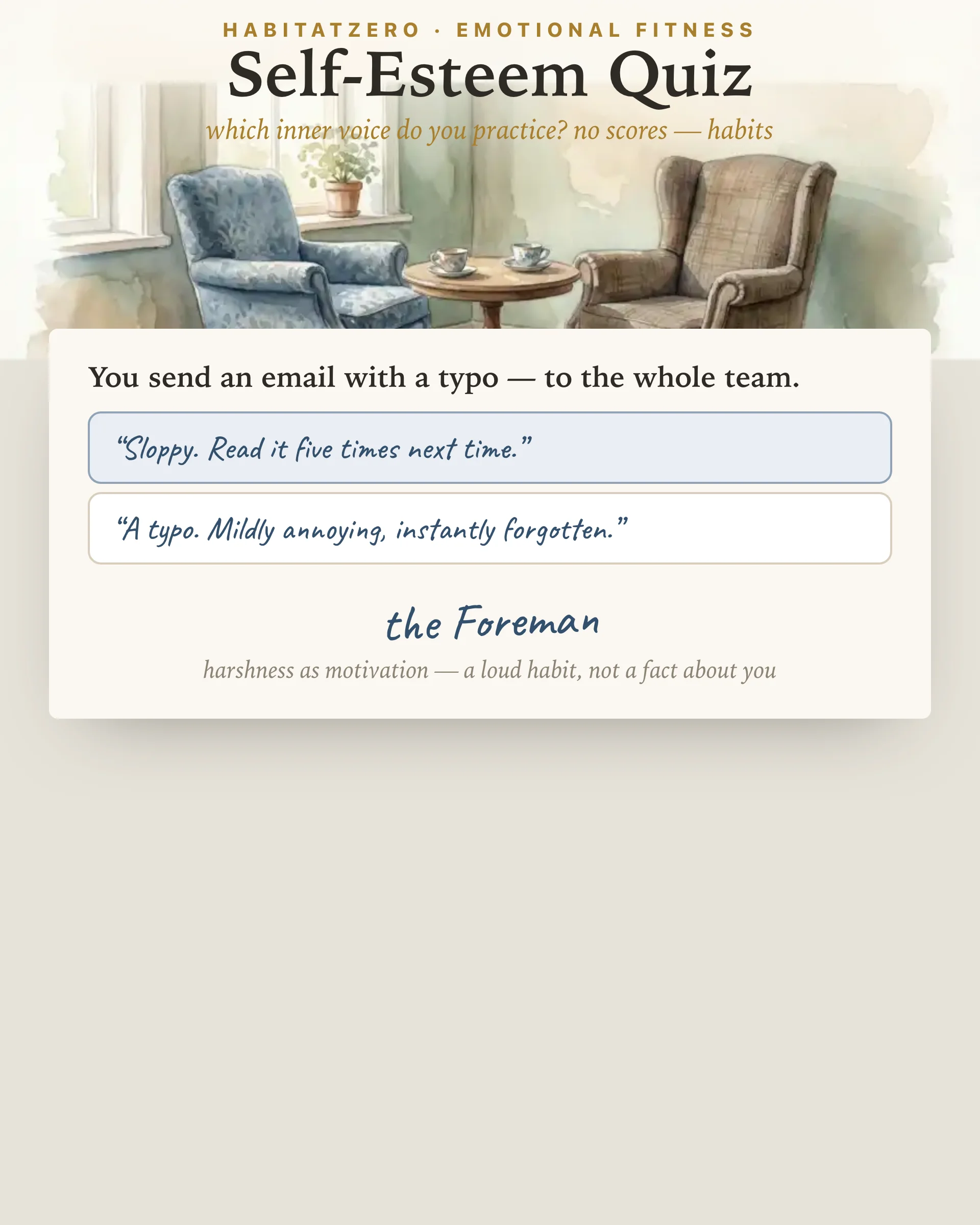 Self-Esteem Quiz — Emotional Fitness interactive worksheet preview