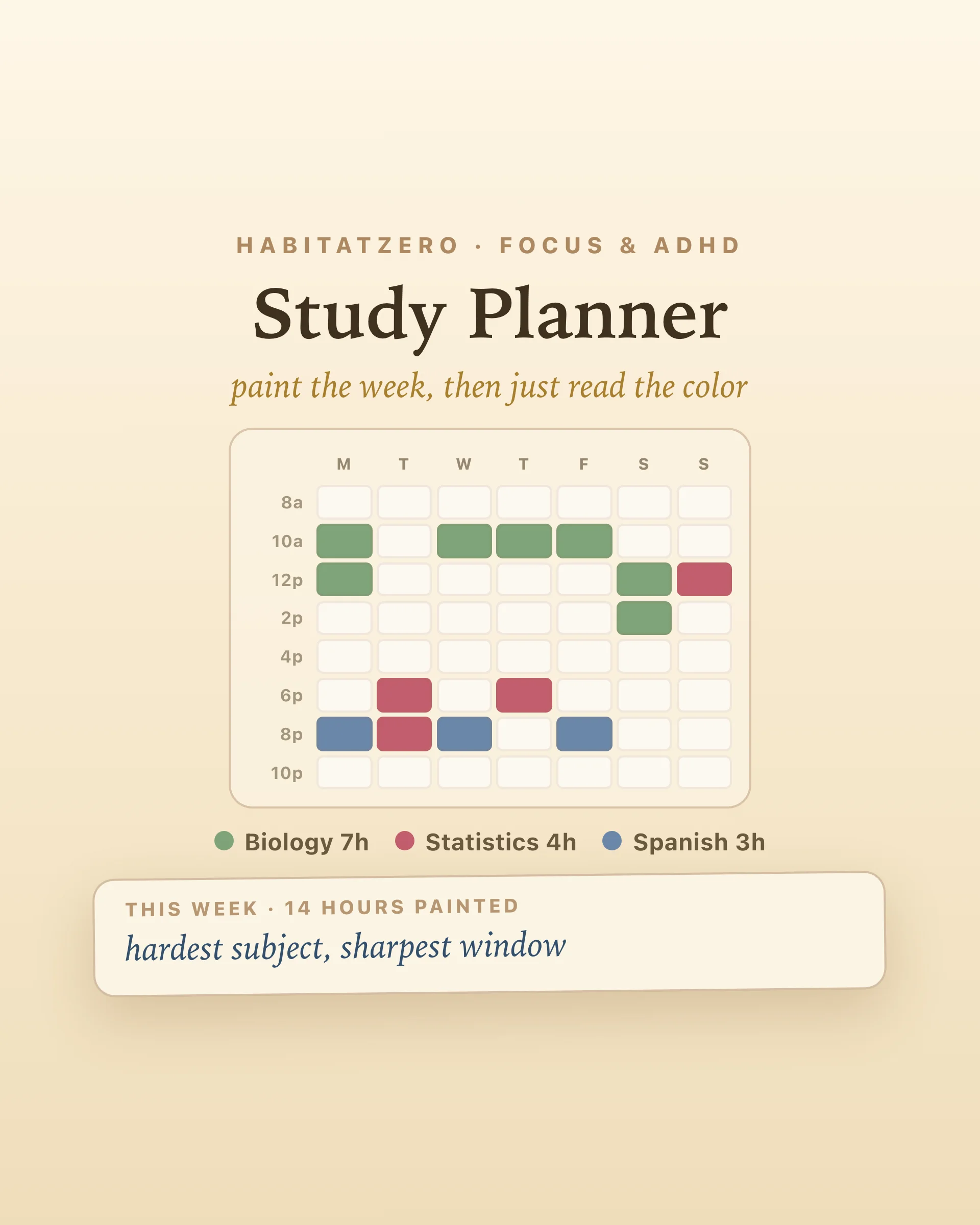 Study Planner — Study & Learning interactive worksheet preview