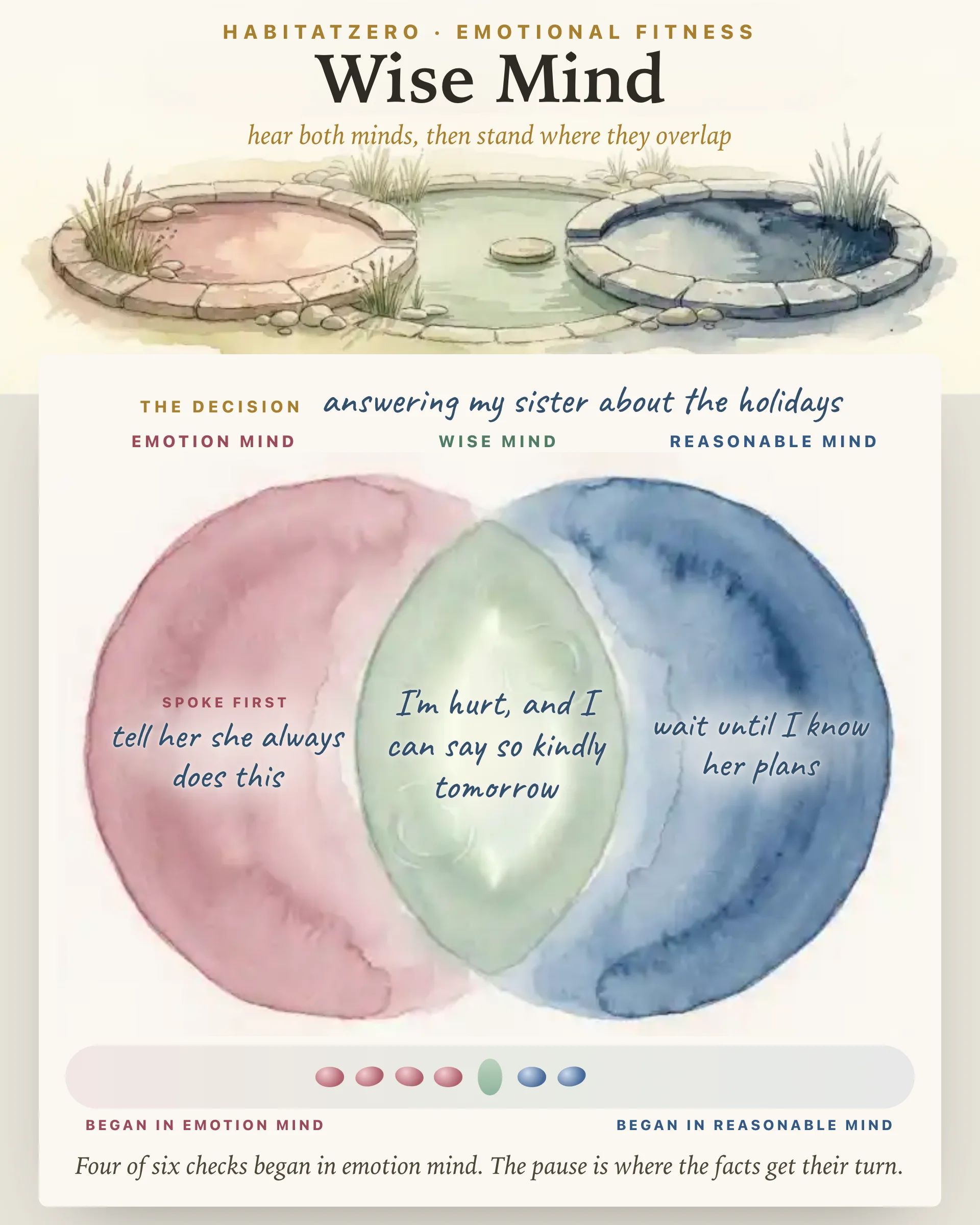 Wise Mind — Emotional Fitness interactive worksheet preview
