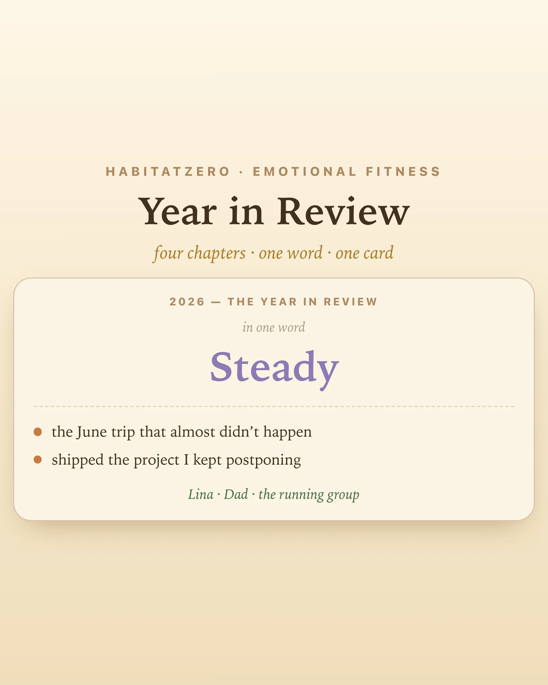 Year in Review — Emotional Fitness interactive worksheet preview