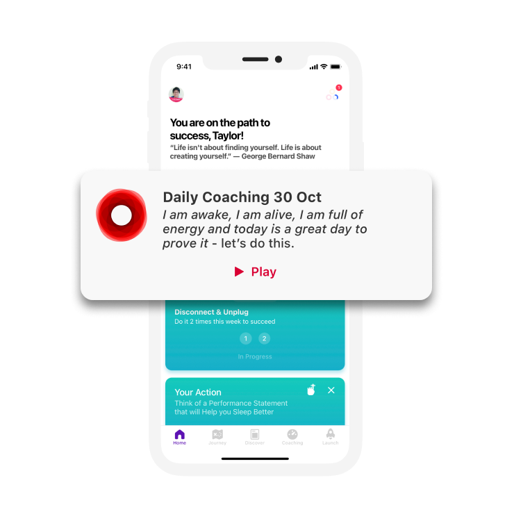 Receive daily coaching